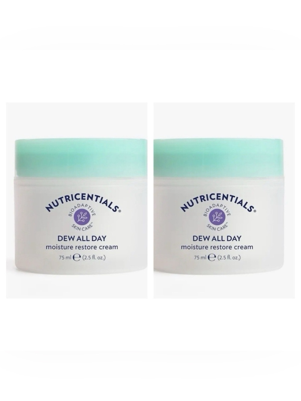 2 packs xNu Skin Nuskin Nutricentials Dew All Day Moisture Restore Cream 12/2027